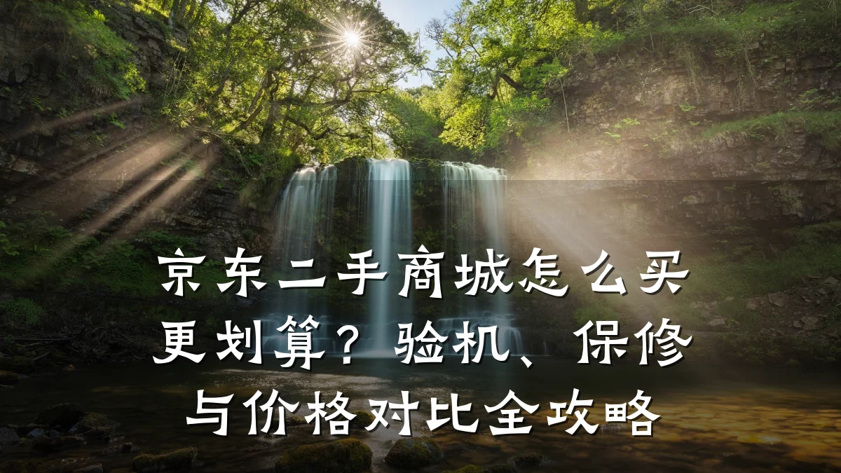 京东二手商城怎么买更划算?验机、保修与价格对比全攻略