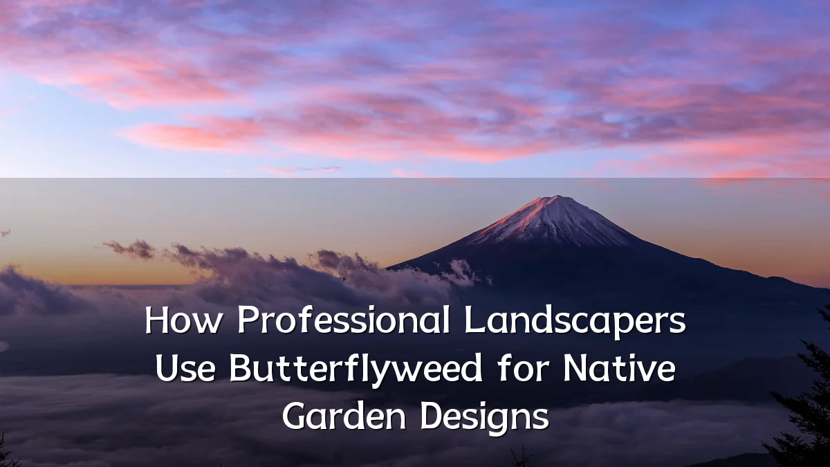 How Professional Landscapers Use Butterflyweed for Native Garden Designs