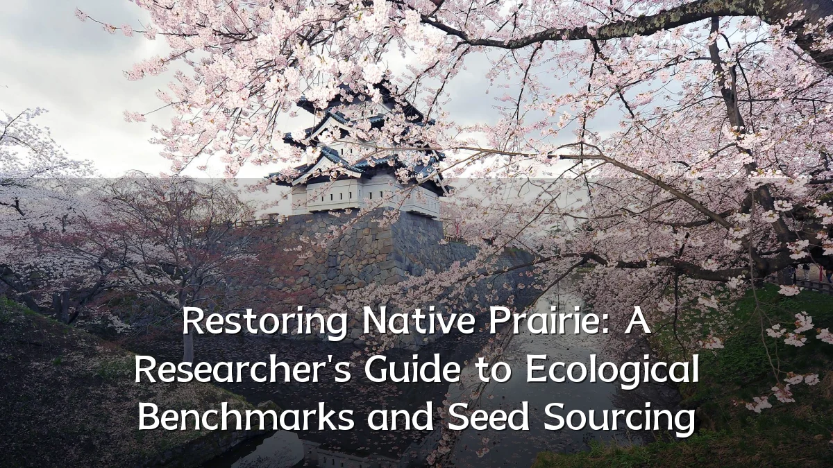 Restoring Native Prairie: A Researcher's Guide to Ecological Benchmarks and Seed Sourcing