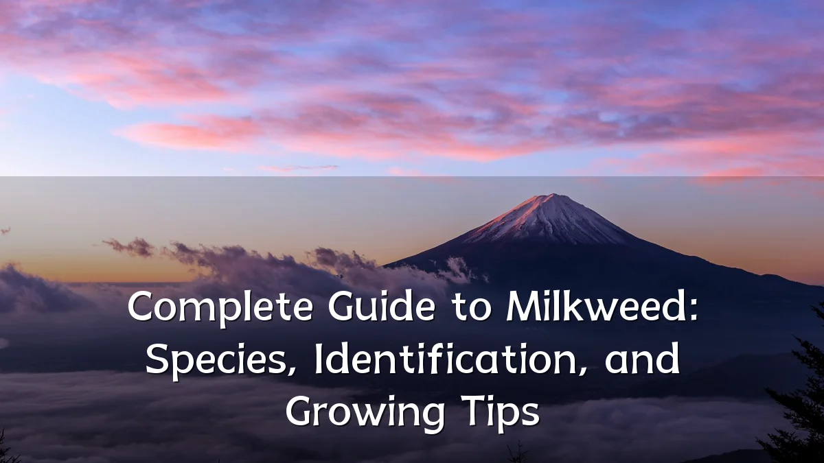 Complete Guide to Milkweed: Species, Identification, and Growing Tips