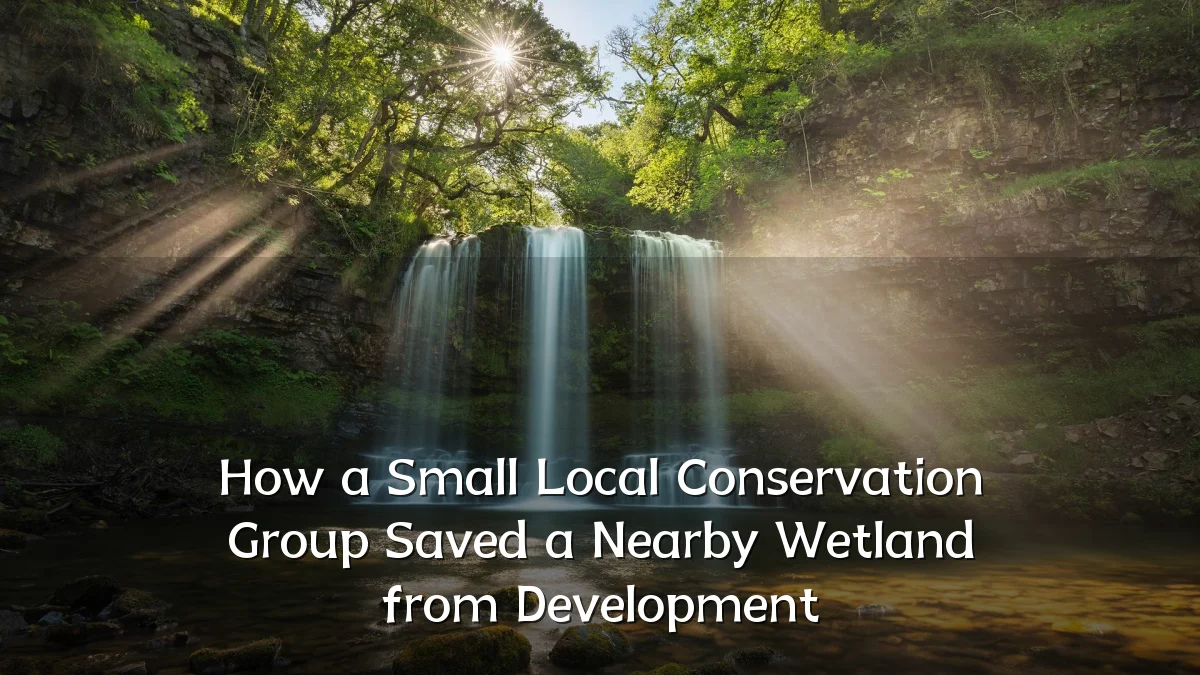How a Small Local Conservation Group Saved a Nearby Wetland from Development