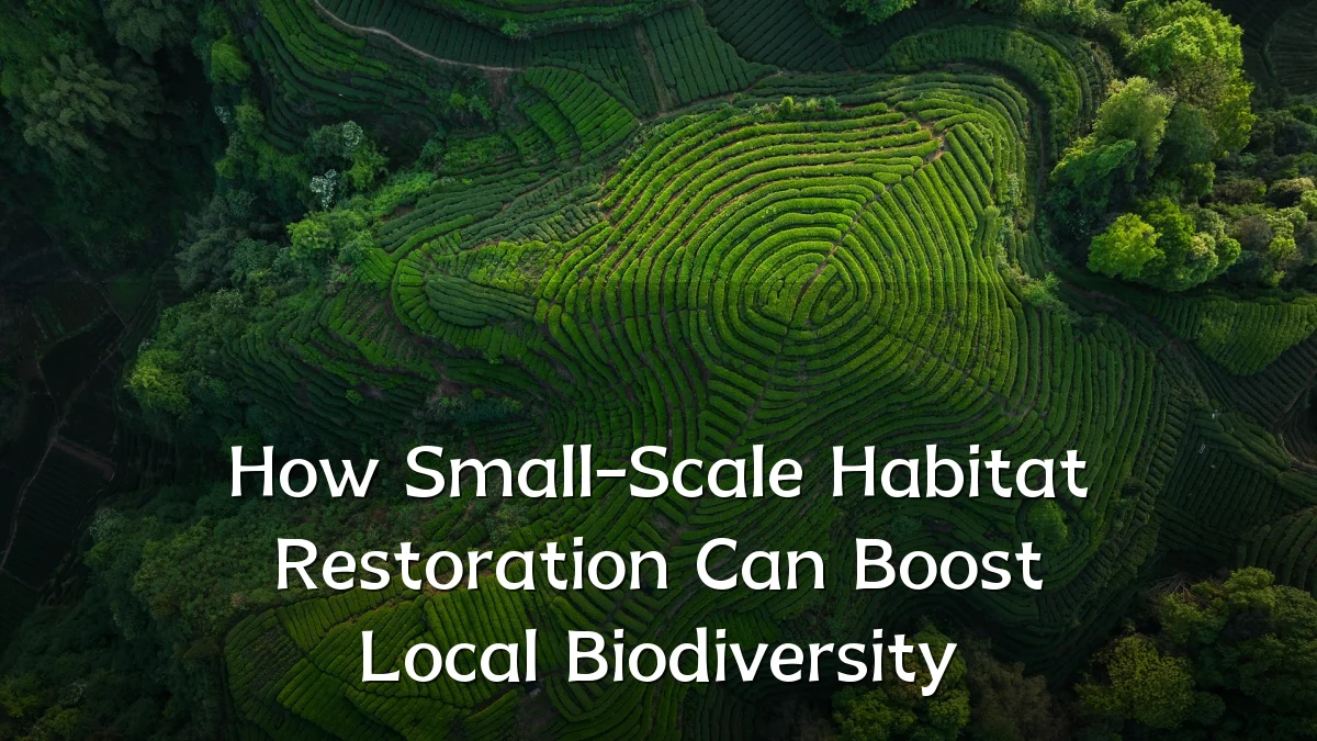 How Small-Scale Habitat Restoration Can Boost Local Biodiversity