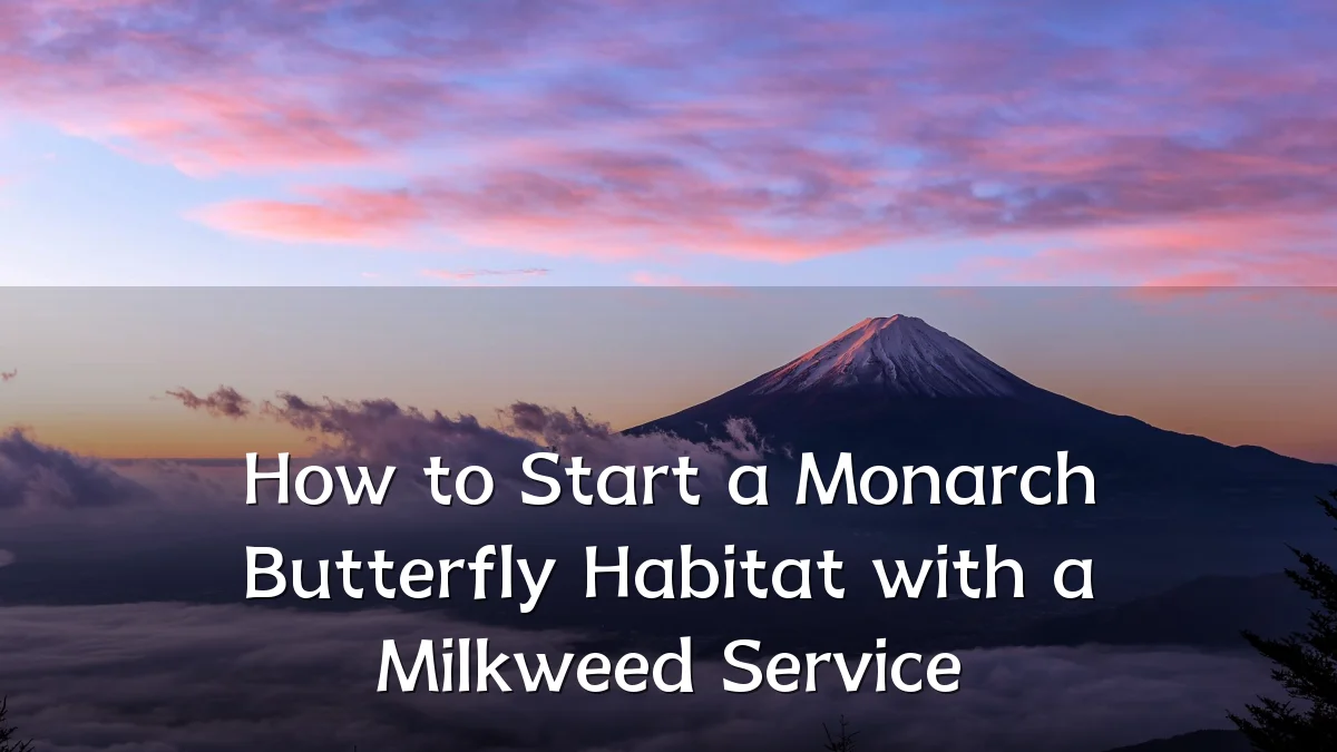 How to Start a Monarch Butterfly Habitat with a Milkweed Service