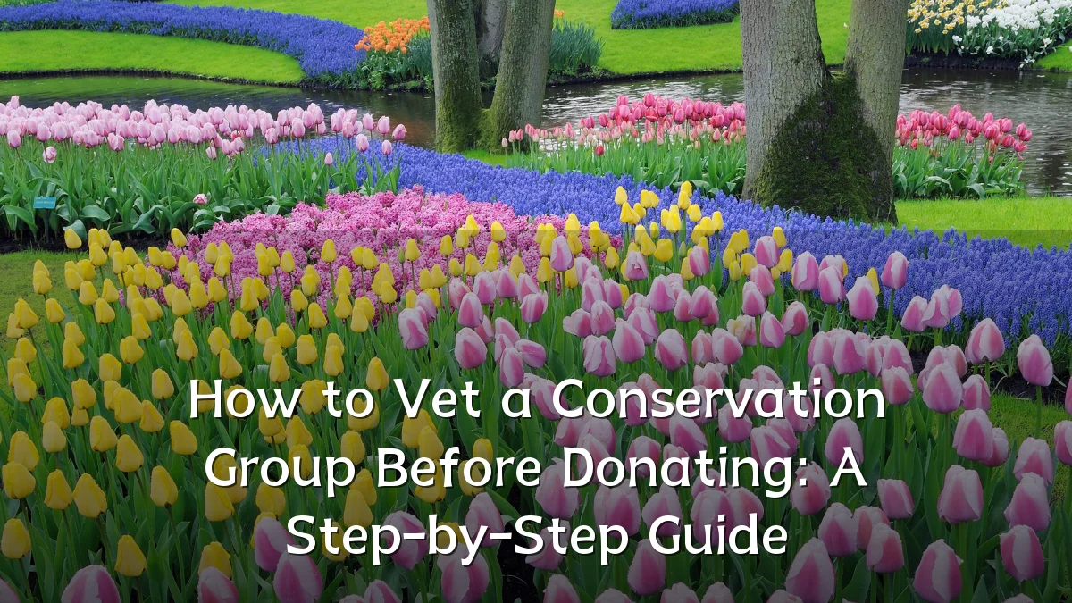 How to Vet a Conservation Group Before Donating: A Step-by-Step Guide