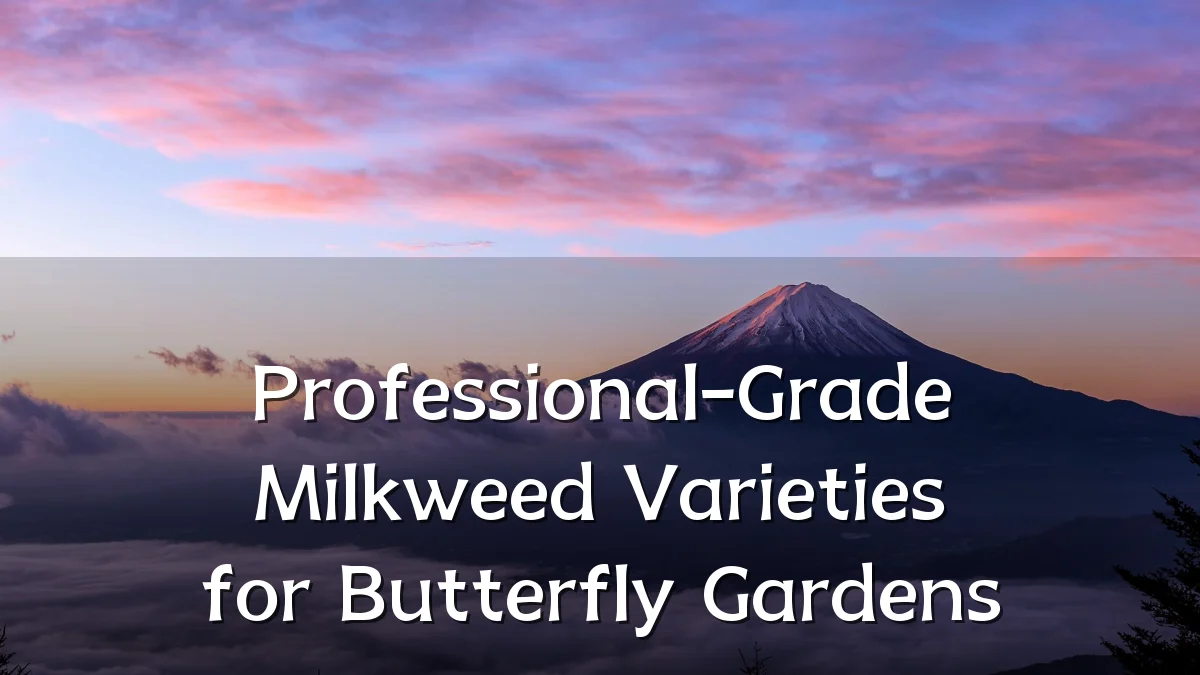 Professional-Grade Milkweed Varieties for Butterfly Gardens