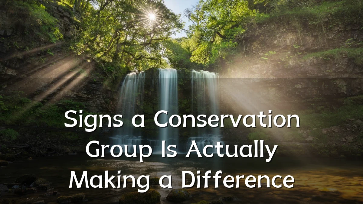 Signs a Conservation Group Is Actually Making a Difference