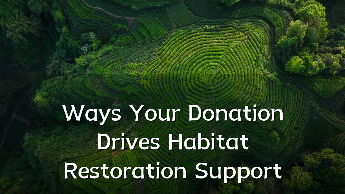 Ways Your Donation Drives Habitat Restoration Support