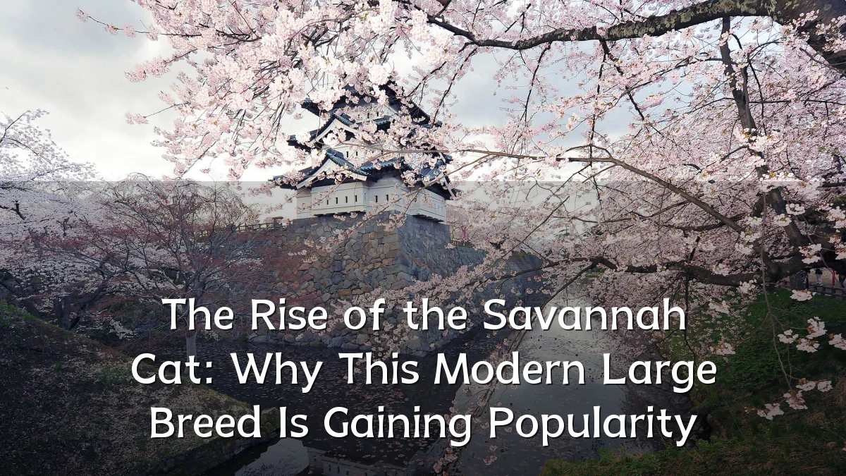 The Rise of the Savannah Cat: Why This Modern Large Breed Is Gaining Popularity